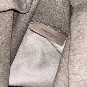Essentials Gray Men's dark oatmeal hoodie